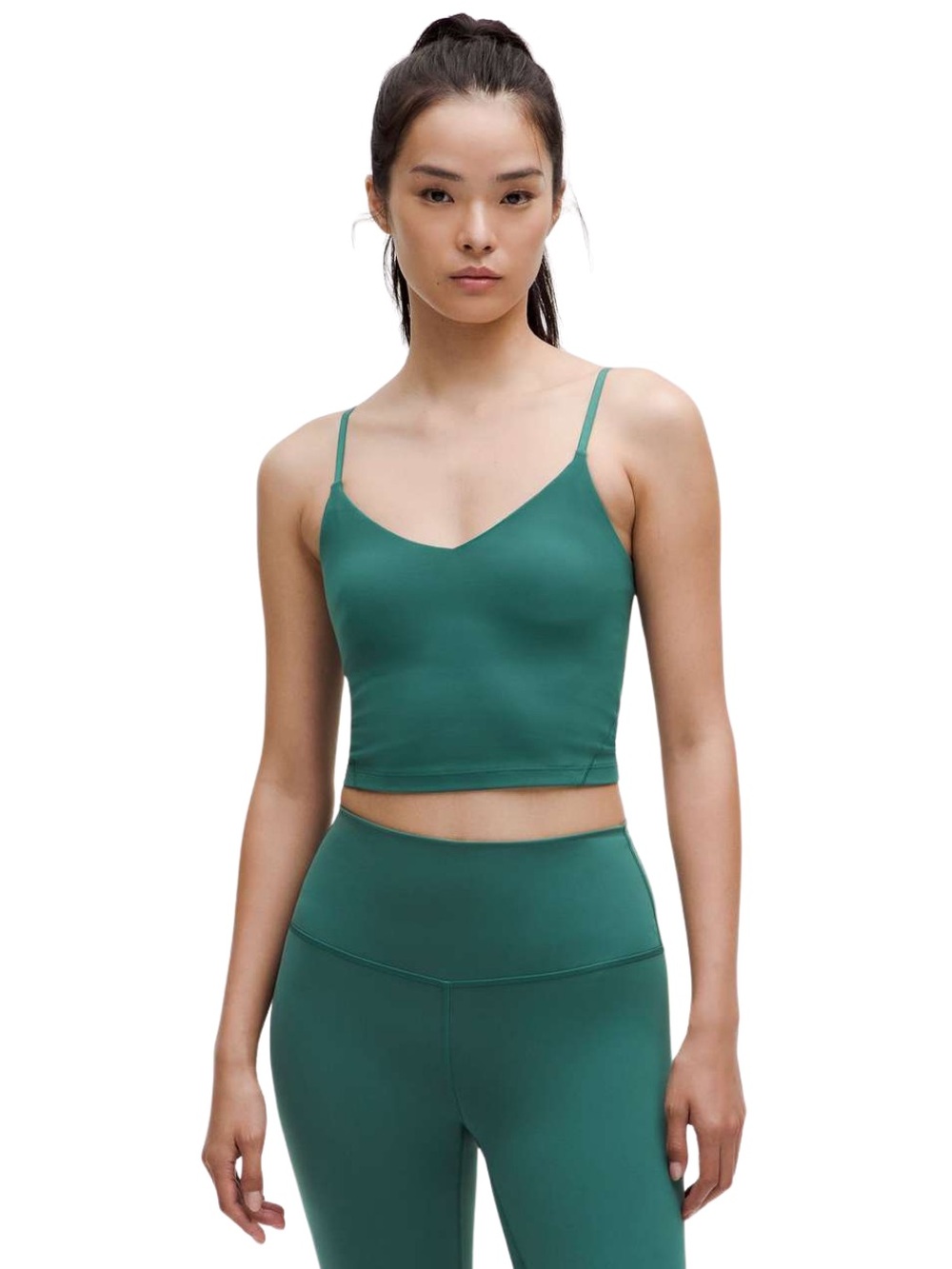 Lululemon Align Cropped Cami Tank Top *Light Support, A/B Cup Size 2 Storm Teal